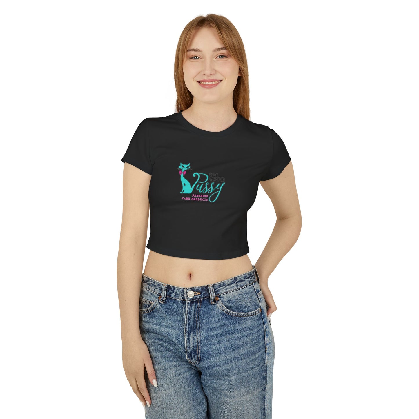 Purr Kit - Tee Cropped Top