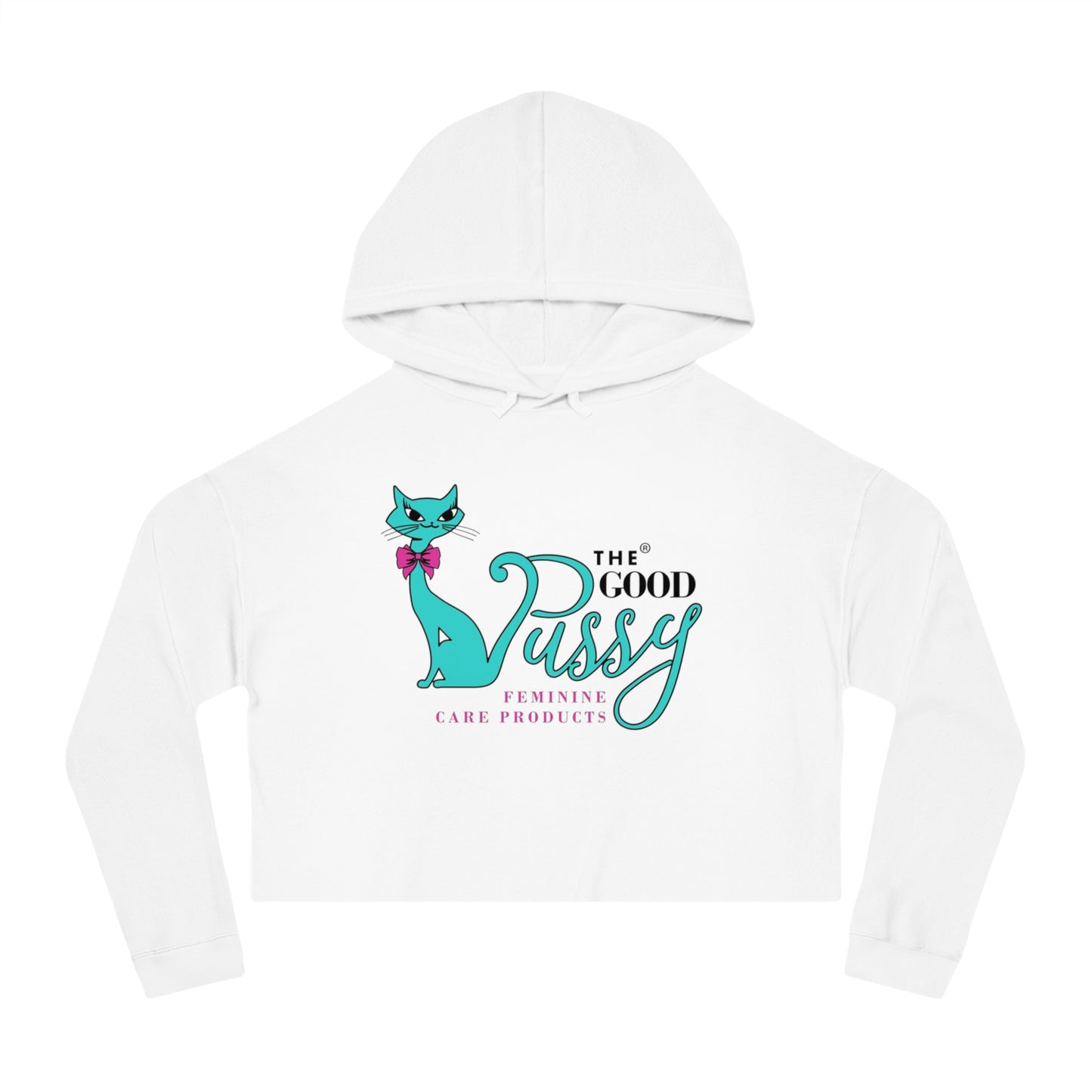 Bomb Cat Cropped Hoodie