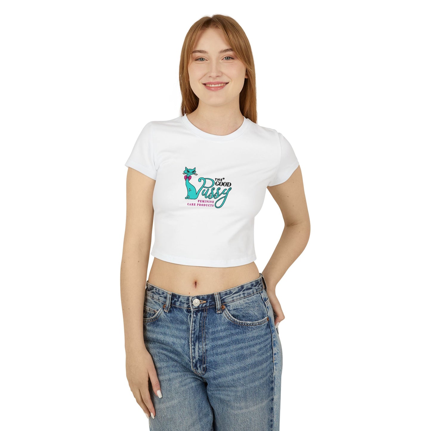 Purr Kit - Tee Cropped Top