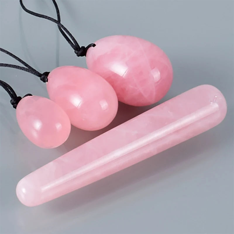 Rose Quartz Yoni Eggs – Kegel Exerciser & Vaginal Muscle Toner