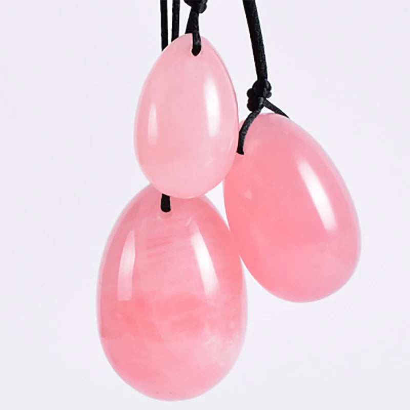 Rose Quartz Yoni Eggs – Kegel Exerciser & Vaginal Muscle Toner