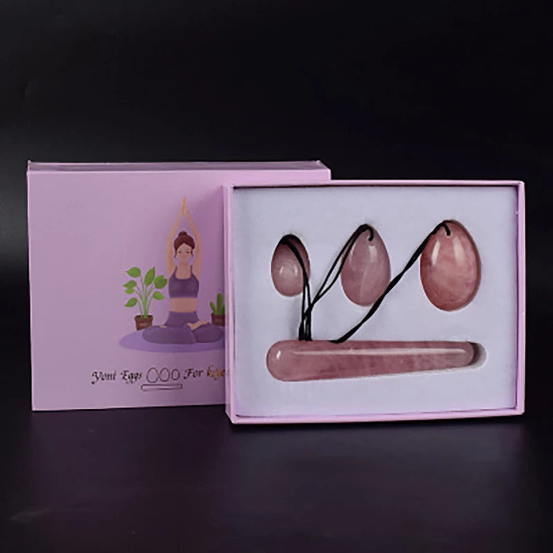 Rose Quartz Yoni Eggs – Kegel Exerciser & Vaginal Muscle Toner
