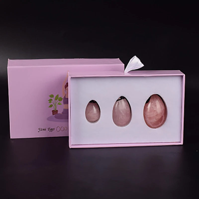 Rose Quartz Yoni Eggs – Kegel Exerciser & Vaginal Muscle Toner