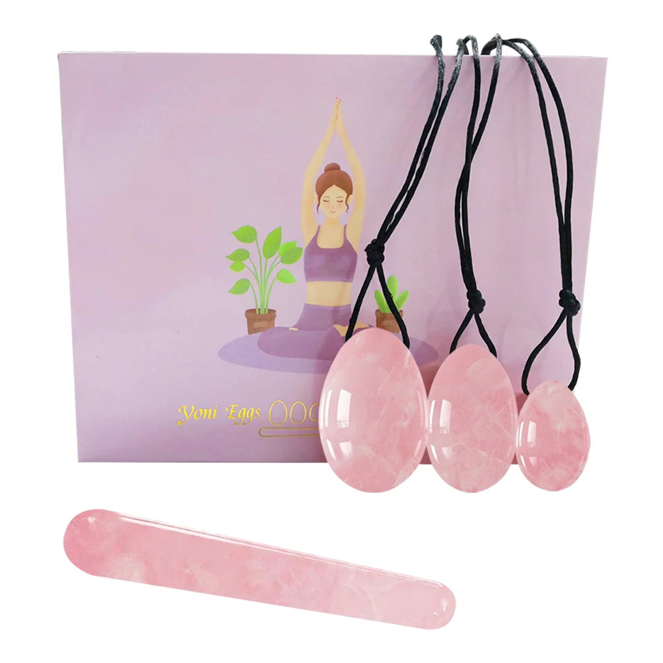 Rose Quartz Yoni Eggs – Kegel Exerciser & Vaginal Muscle Toner