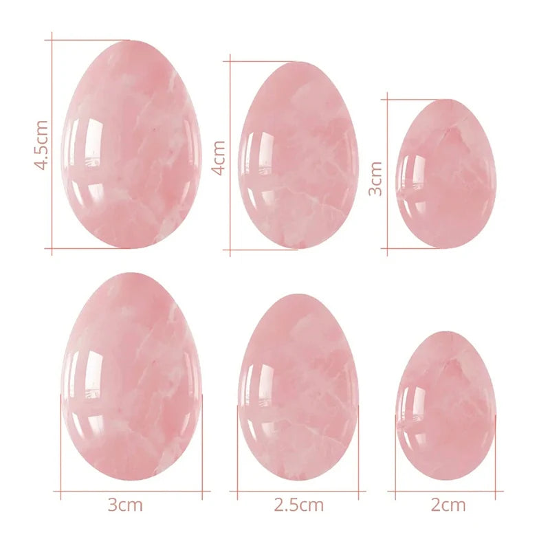 Rose Quartz Yoni Eggs – Kegel Exerciser & Vaginal Muscle Toner