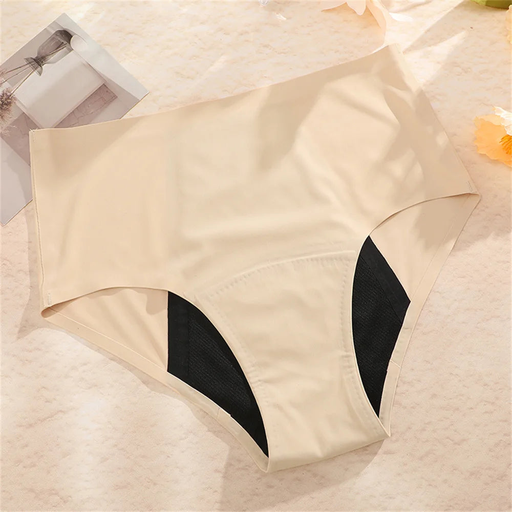 GP - Seamless High-Waist 4-Layer Protection Leakproof Period Briefs