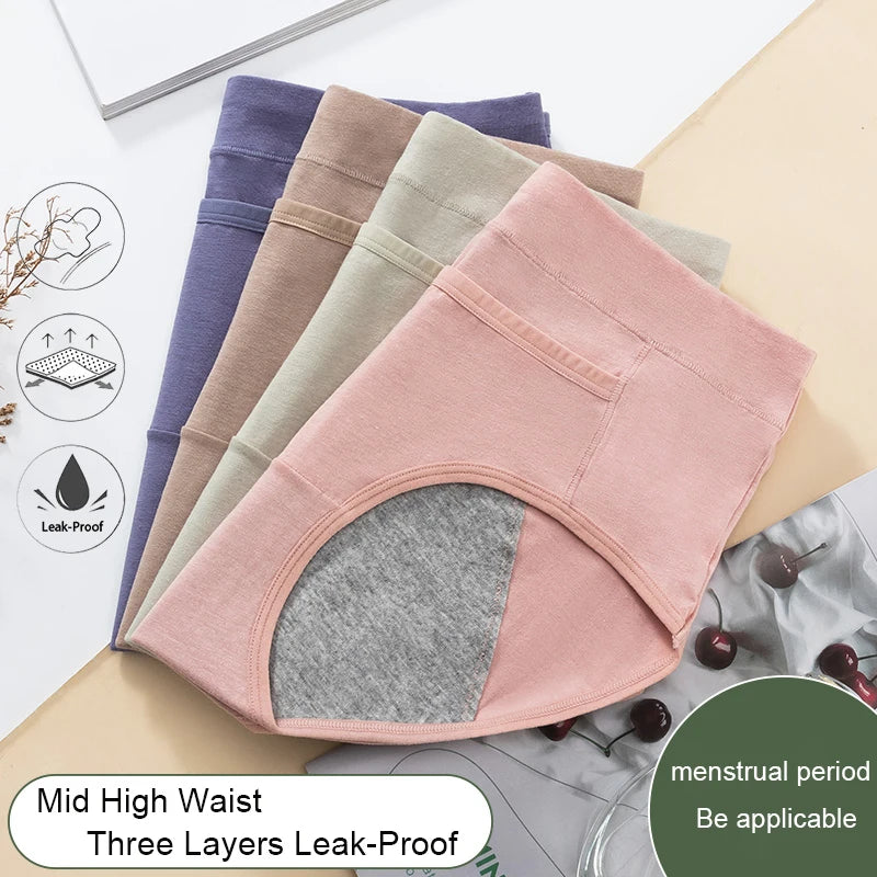 GP - Breathable Cotton Menstrual Panties - Leak Proof