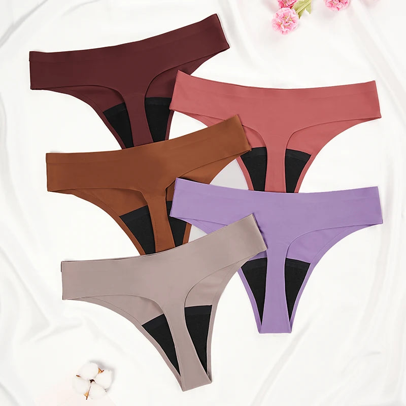 GP - Seamless Low-Waist Leakproof Period Thong