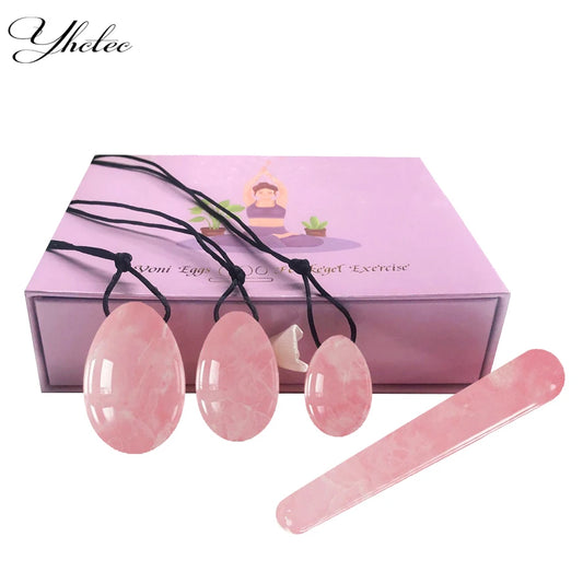 Rose Quartz Yoni Eggs – Kegel Exerciser & Vaginal Muscle Toner