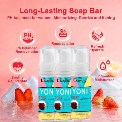 2-Pack Herbal Foaming Yoni Wash – Gentle Daily Feminine Cleanser