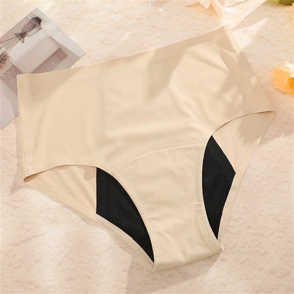 GP - Seamless High-Waist 4-Layer Protection Leakproof Period Briefs