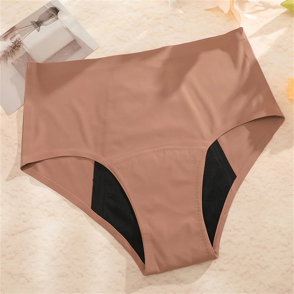GP - Seamless High-Waist 4-Layer Protection Leakproof Period Briefs